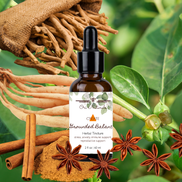 CREATE: "Grounded Balance" Herbal Tincture (Reproductive System Support)