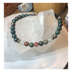 Bloodstone Gemstone Bracelet