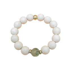 Magnesite/Prehite Gemstone Bracelet