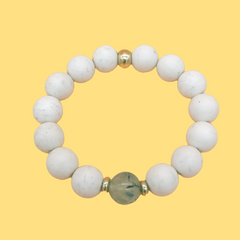 Magnesite/Prehite Gemstone Bracelet