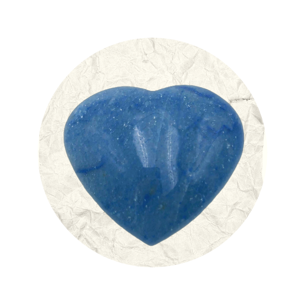 Heart Shaped Blue Quartz