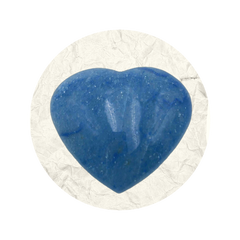 Heart Shaped Blue Quartz