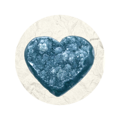 Heart Shaped Moss Agate Druzy