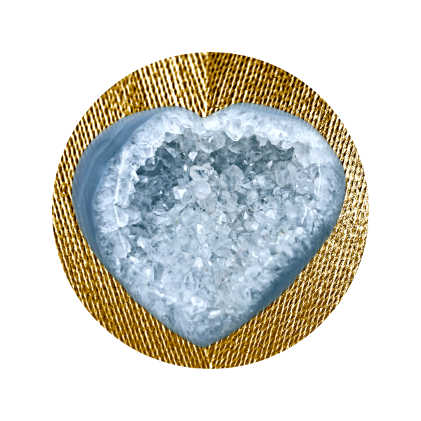 Heart Shaped Agate Druzy