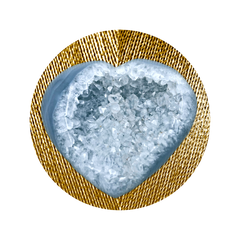 Heart Shaped Agate Druzy